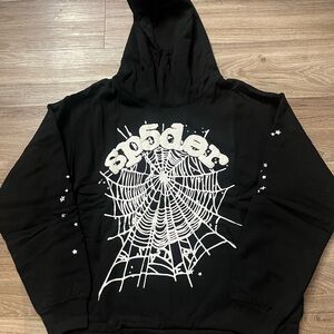 Stylish Black Spider Web Cardigan